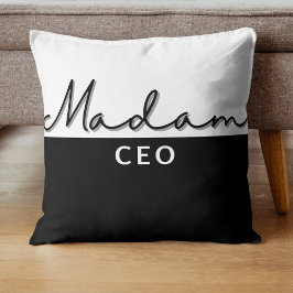 Cute Modern Trendig Fru CEO Pillow Kudde