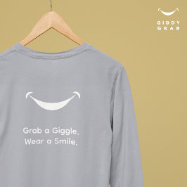 Cute Modern Typography Smile Simple T Shirt