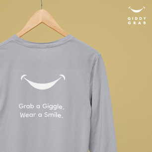 Cute Modern Typography Smile Simple T Shirt