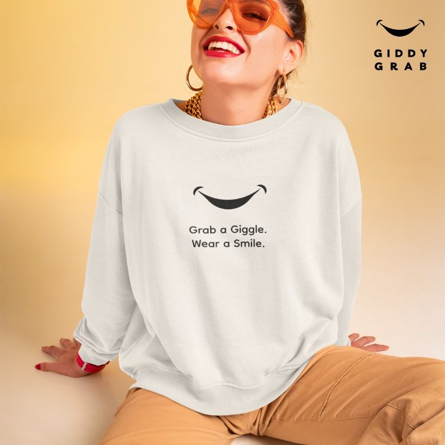 Cute Modern Typography Smile Simple White T Shirt (Skapare uppladdad)