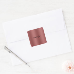 Cute Modern Watercolor-övertoning, helröd färg Fyrkantigt Klistermärke