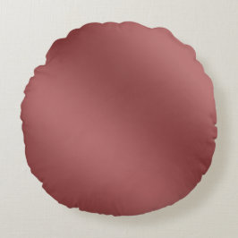 Cute Modern Watercolor-övertoning, helröd färg Rund Kudde