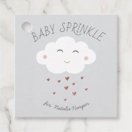 Cute Moln baby sprinkle Gåvor Etiketter