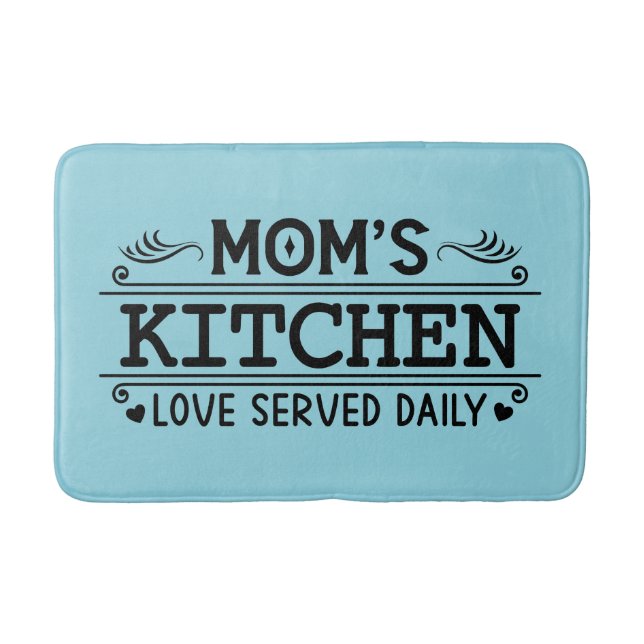 Cute Mom love kitchen word art  Badrumsmatta (Framsidan)