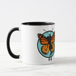CUTE MONARCH BUTTERFLY DAM RINGER MUGG
