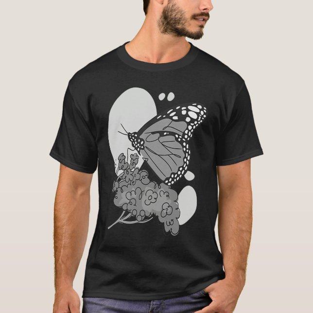 Cute Monarch Butterfly for Women Men Insect T Shirt (Framsida)