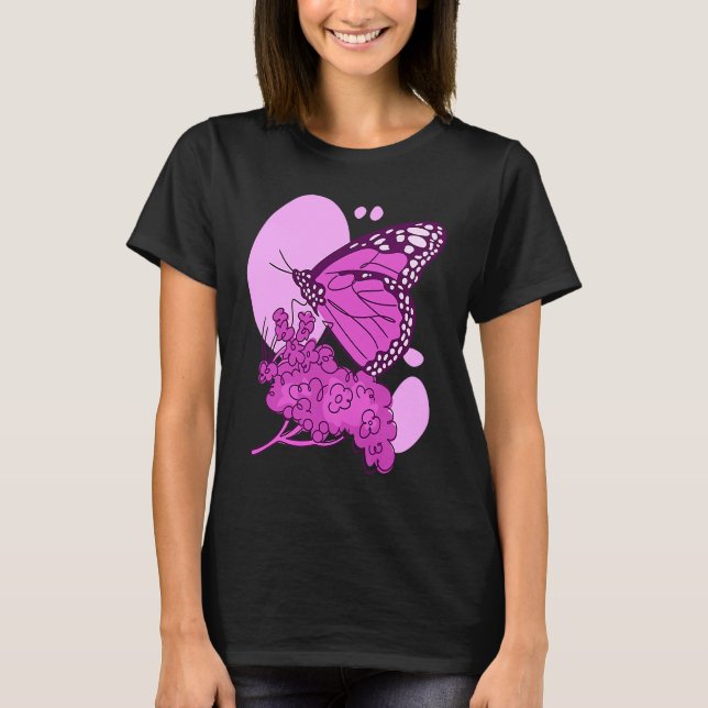 Cute Monarch Butterfly for Women T Shirt (Framsida)
