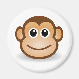Cute Monkey Ansikte Magnet