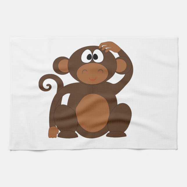 Cute Monkey Kökshandduk (Horisontell)