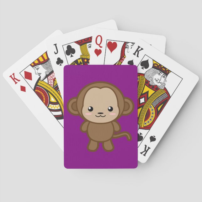 Cute Monkey Kortlek (Baksidan)