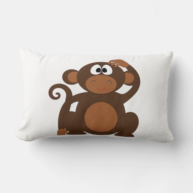 Cute Monkey Lumbarkudde (Framsida)