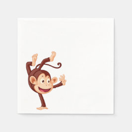 Cute Monkey Pappersservett