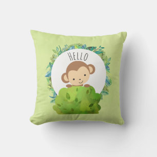 Cute Monkey Peekout från Bushs Hej Kudde
