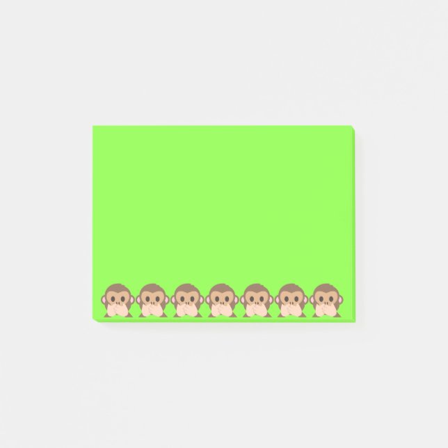 Cute Monkey Post-it Block (Framsida)