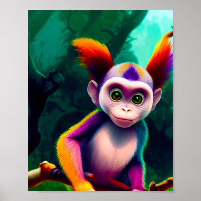 Cute Monkey Poster (Framsidan)