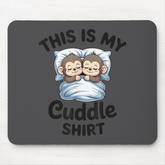 Cute Monkey Sleep Couple This Is My Cuddle  Musmatta (Framsidan)