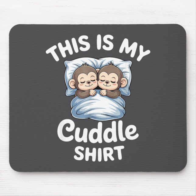 Cute Monkey Sleep Couple This Is My Cuddle  Musmatta (Framsidan)
