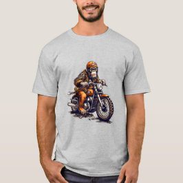 Cute Monkey som kör en motorcykel T Shirt