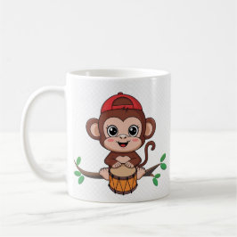 Cute Monkey spelar en rom Mugg
