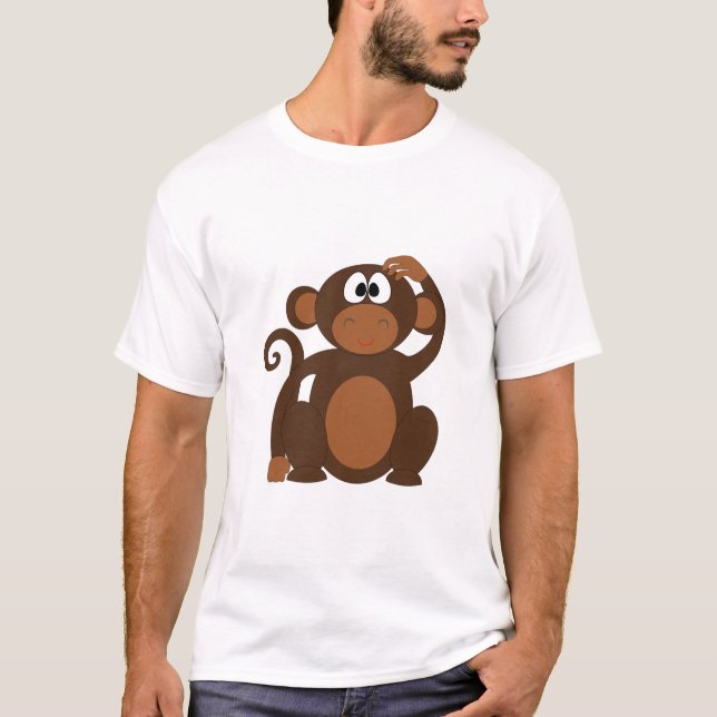 Cute Monkey T Shirt (Framsida)