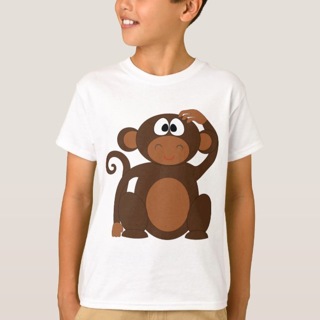 Cute Monkey T Shirt (Framsida)