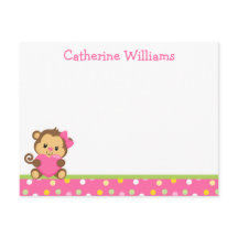 Cute Monkey Tackkort