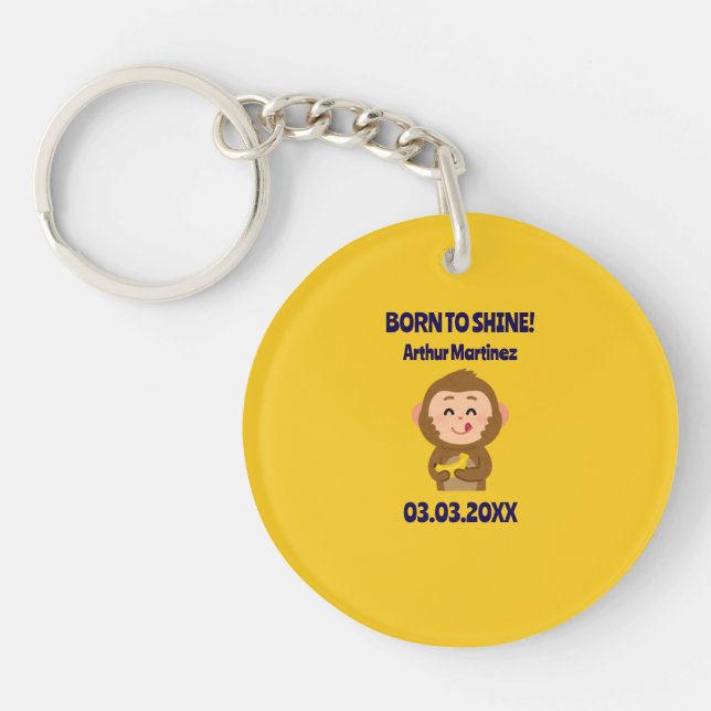 Cute Monkey Theme Boy Shower (Framsidan)