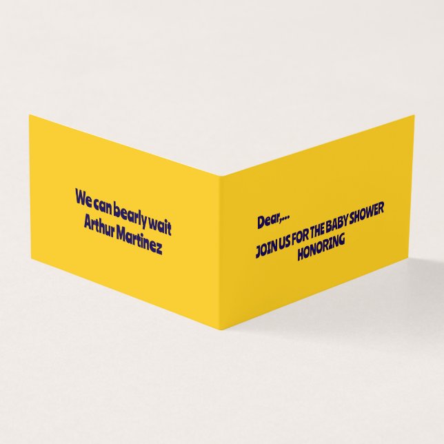 Cute Monkey Theme Boy Shower Kort (Utsida)