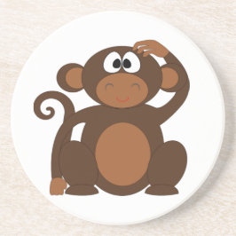 Cute Monkey Underlägg Sandsten