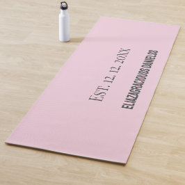 Cute Monogram Initial Personalized Yoga Mat Gift