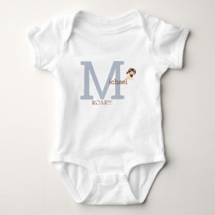Cute Monogram Lejon Pojke-dräkt T Shirt