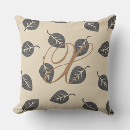 Cute Monogram Löv Mönster Beige Lumbar Pillow Kudde