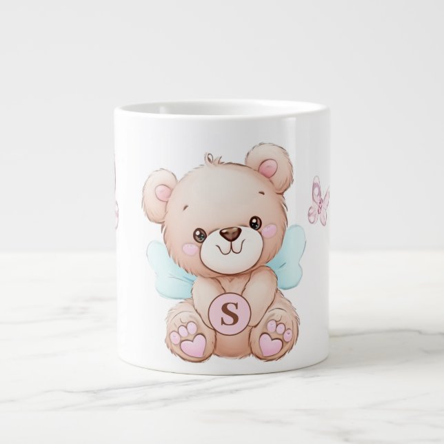 Cute Monogram Mugg Jumbo Mugg (Framsidan)