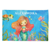 Cute Monogram Namn kustnära Sjöjungfru