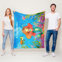 Cute Monogram Namn kustnära Sjöjungfru