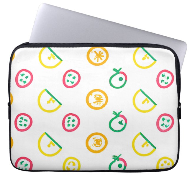 Cute Mönster Artwork. Köp nu Laptop Fodral (Framsidan)