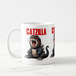 Cute Monster Cat Gift for Cat Lovers & Pet Owners Kaffemugg