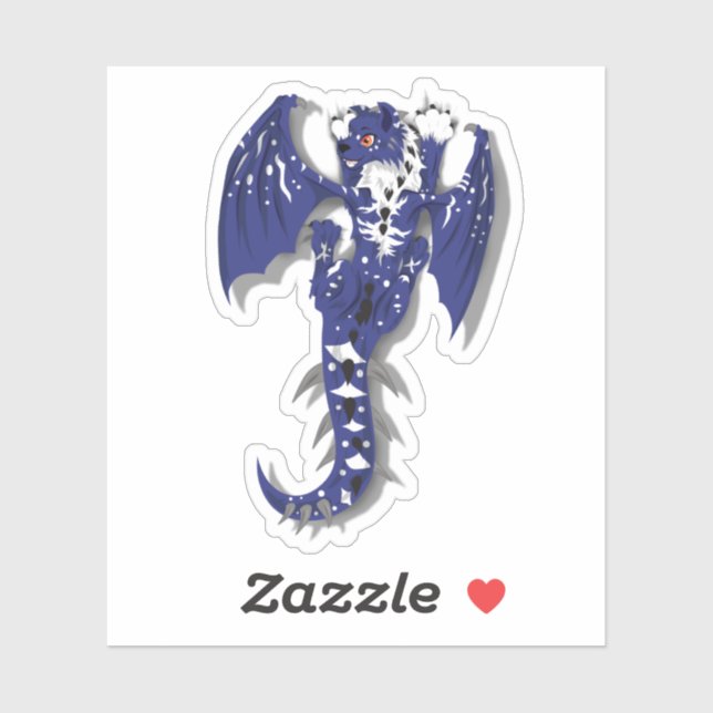 Cute Monster Dragon Klistermärken (Ark)