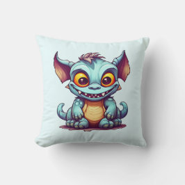 Cute Monster Dragon Little Tom Dekorativ kudde