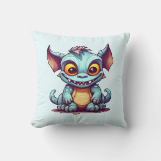 Cute Monster Dragon Little Tom Dekorativ kudde