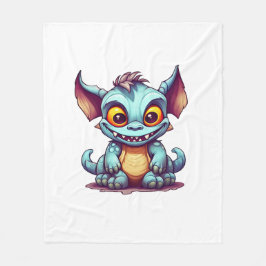 Cute Monster Dragon Little Tom Fleecefilt