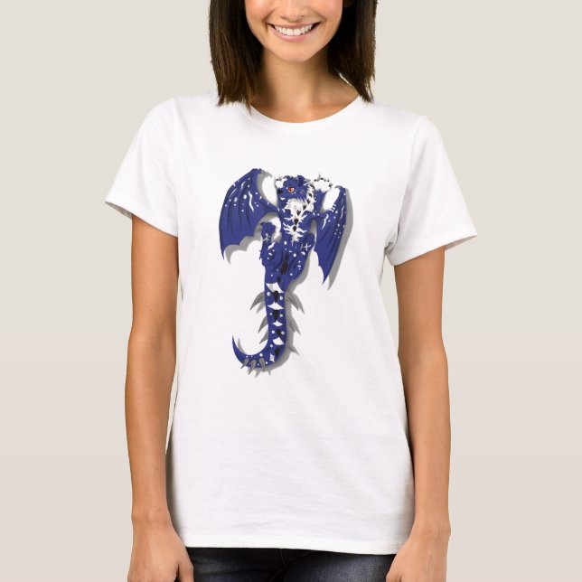 Cute Monster Dragon Tee Shirt (Framsida)