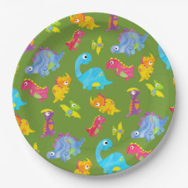 Cute Mönster För barn Grönt Baby Dinosaur Birthday