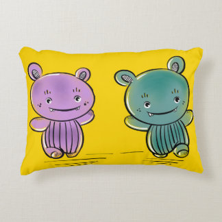 Cute Monster Friends  Decorative Cushion Prydnadskudde