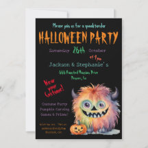 Cute Monster Halloween Costume Party