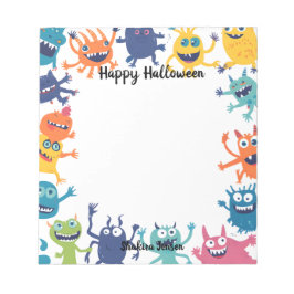Cute Monster Happy halloween Anteckningsblock