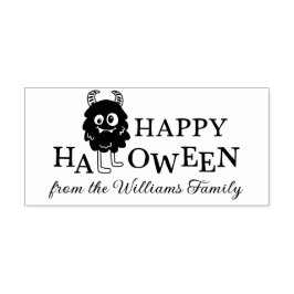 Cute Monster Happy halloween Lägg till Namn Stämpel