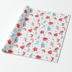 Cute Mönster i Gnomes, Stars, Polkagrisar, Träd Presentpapper