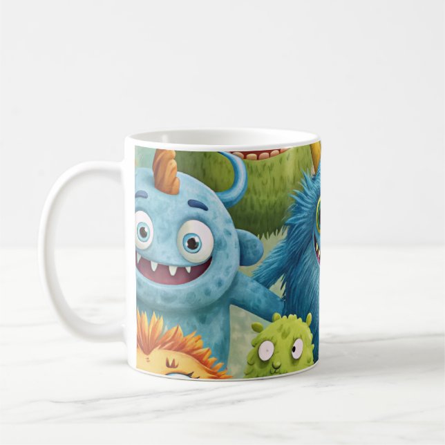 Cute Monster Kaffemugg (Vänster)