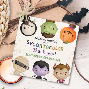 Cute Monster Kids Costume Halloween Födelsedagsfes Gåvor Etiketter